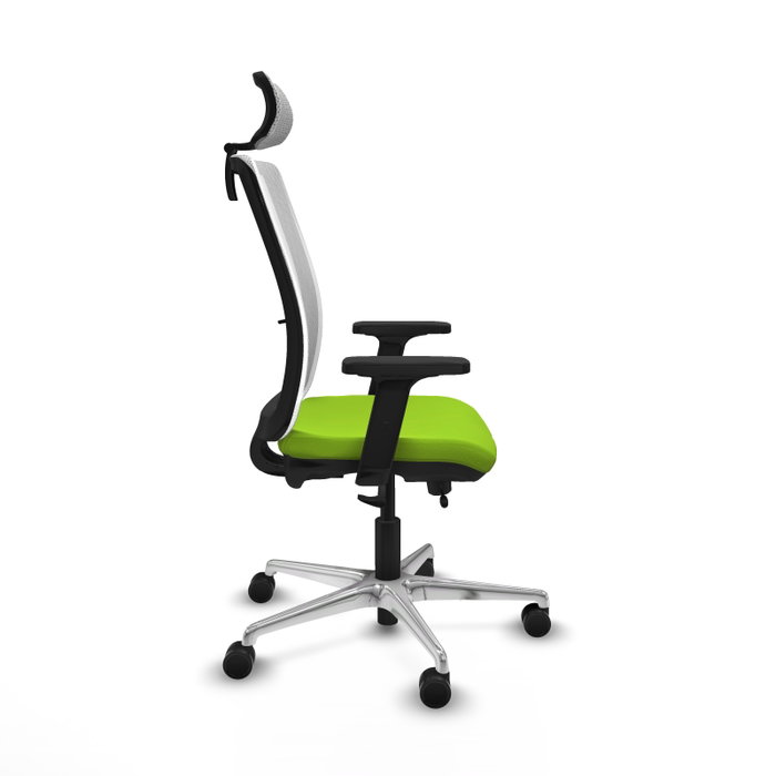 PIQUERAS Y CRESPO Silla de oficina Haches con mecanismo Sincro/Traslack, Pistacho y Blanco PIQUERAS Y CRESPO Silla de oficina Haches con mecanismo Sincro/Traslack, Pistacho y Blanco