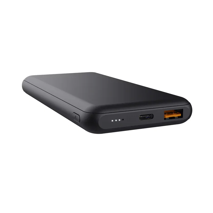 Trust Redoh 24879 Power Bank 10000 mAh Bateria Externa Carga Rapida 18W PD 3.0 con 2 Puertos USB-C y 1 USB-A, Color Negro