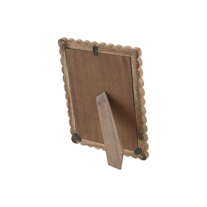 DKD Home Decor Marco de Foto 15x20 Colonial Natural Mango y Cristal 21 x 25 x 1.8 cm