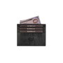 Zoozie Bags Cartera Unisex de Piel Genuina 100% Negra - Elegante y Funcional para Hombres y Mujeres, Dimensiones 10.5x2x8.3cm