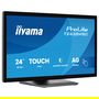Iiyama ProLite T2438MSC-B2 Monitor Táctil IPS Full HD de 60.5 cm (23.8") con HDMI y DisplayPort, 120 Hz, 5 ms, USB-C, Altavoces, Negro