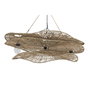 DKD Home Decor Lámpara de Techo de Fibras Naturales 108x82x29 cm
