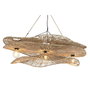 DKD Home Decor Lámpara de Techo de Fibras Naturales 108x82x29 cm