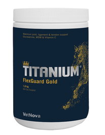 Vetnova Titanium Flexguard Gold 1,8kg Suplemento Articular para Caballos con Glucosamina, MSM y Vitamina C