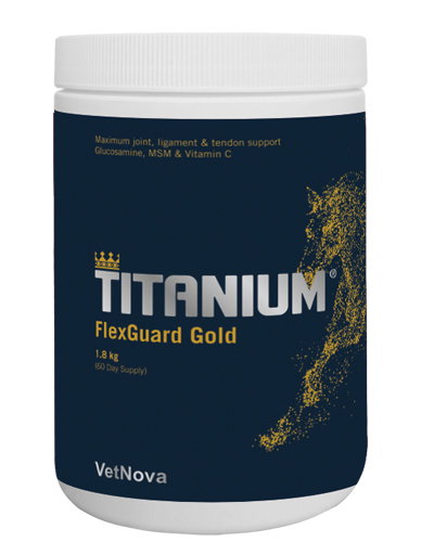 Vetnova Titanium Flexguard Gold 1,8kg Suplemento Articular para Caballos con Glucosamina, MSM y Vitamina C Vetnova Titanium Flexguard Gold 1,8kg Suplemento Articular para Caballos con Glucosamina, MSM y Vitamina C
