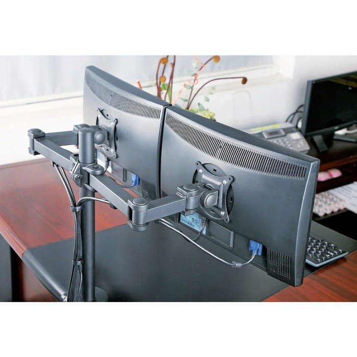 Soporte techly ica-lcd 382-d para monitor 27" negro escritorio