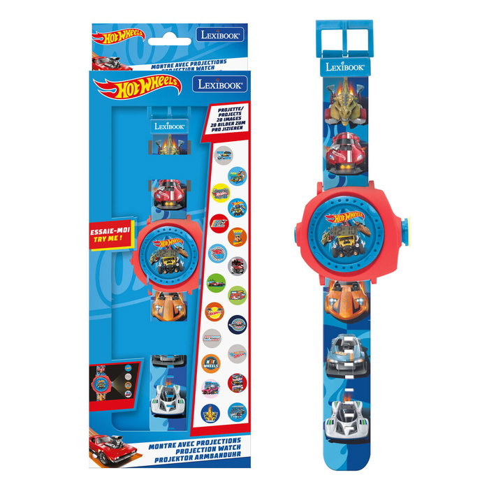 LEXIBOOK Reloj Digital con proyecciones Hot Wheels