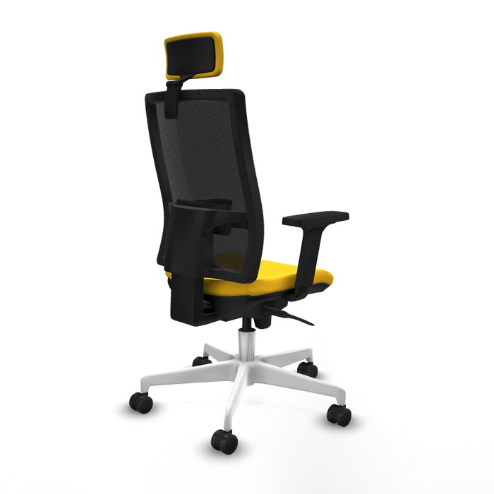 PIQUERAS Y CRESPO Silla de oficina Horna con mecanismo Sincro Amarillo y Negro PIQUERAS Y CRESPO Silla de oficina Horna con mecanismo Sincro Amarillo y Negro