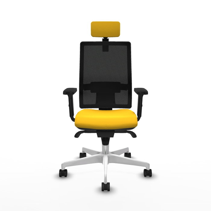 PIQUERAS Y CRESPO Silla de oficina Horna con mecanismo Sincro Amarillo y Negro PIQUERAS Y CRESPO Silla de oficina Horna con mecanismo Sincro Amarillo y Negro