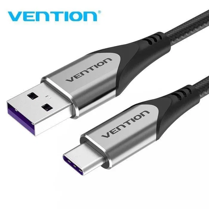 Vention Cable USB-C Modelo COFHG, 100W/5A para Carga Rápida, 480Mbps, USB 2.0 Macho a USB-C Macho, 1.5m Gris, Compatible Huawei SCP/Quick Charge Vention Cable USB-C Modelo COFHG, 100W/5A para Carga Rápida, 480Mbps, USB 2.0 Macho a USB-C Macho, 1.5m Gris, Compatible Huawei SCP/Quick Charge
