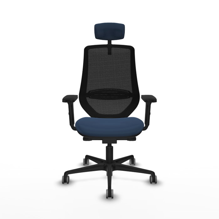 PIQUERAS Y CRESPO Silla de oficina Mardos Azul marino y Negro