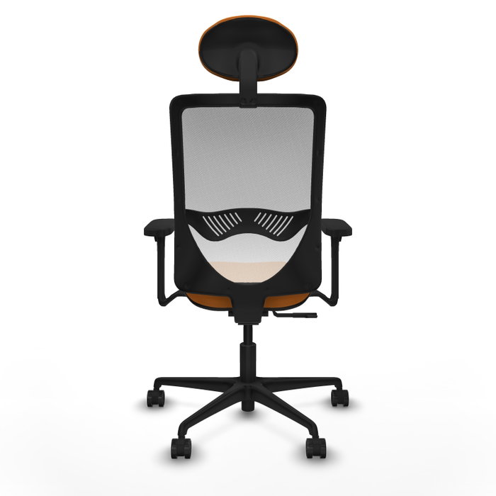 PIQUERAS Y CRESPO Silla de oficina Zulema con mecanismo Sincro, Naranja y Blanco PIQUERAS Y CRESPO Silla de oficina Zulema con mecanismo Sincro, Naranja y Blanco