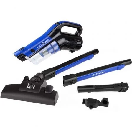 Orbegozo Aspirador Escoba AP 4800, 600W, Filtro HEPA, Sin Bolsa, Depósito 600ml, Cable 6m
