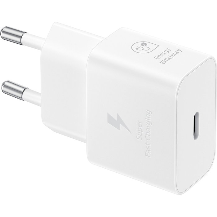 Samsung EP-T2510X 25W Adaptador de corriente con cable USB-C Blanco