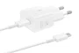 Samsung Adaptador EP-T2510 de Corriente 25W con Carga Súper Rápida, USB Tipo C, Tecnología GaN, Compacto y Eficiente, Color Blanco