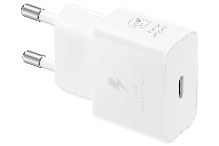 Samsung Adaptador EP-T2510 de Corriente 25W con Carga Súper Rápida, USB Tipo C, Tecnología GaN, Compacto y Eficiente, Color Blanco