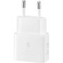 Samsung EP-T2510 Cargador 25W USB-C Blanco con tecnología GaN con Cable 1m