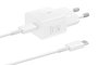 Samsung EP-T2510X 25W Adaptador de corriente con cable USB-C Blanco