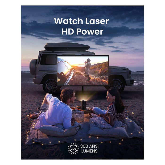 Anker Nebula Capsule 3 Laser Proyector Portátil Full HD 1080p DLP 300 Lúmenes HDMI USB Wi-Fi Bluetooth Negro