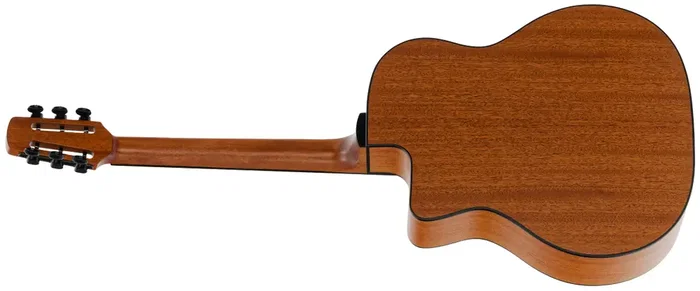 LAG Guitarra Acústica Swing Gypsy Jazz SL-100 Petite Bouche, Tapa Cedro Rojo Fondo Caoba, Color Natural, Con Funda