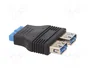 AKYGA Adaptador USB 3.0 19pin a 2 Puertos USB A