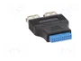 AKYGA Adaptador USB 3.0 19pin a 2 Puertos USB A