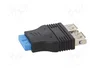 AKYGA Adaptador USB 3.0 19pin a 2 Puertos USB A
