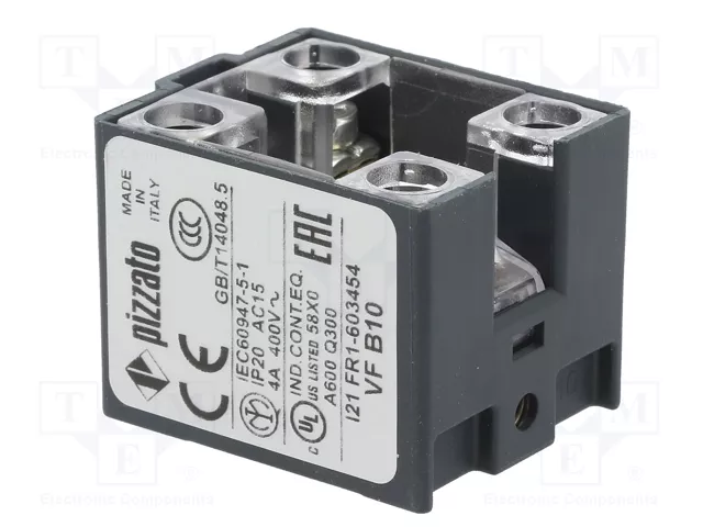 PIZZATO ELETTRICA Bloque de contacto NO x2 VF B10