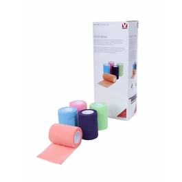 Kruuse Vet-Flex Venda Cohesiva Colores Brillantes Surtidos 10 Unidades 7,5cm x 4,5m