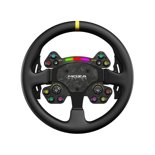 MOZA RACING Volante RS V2 RS025 Fibra de carbono Cuero Aluminio PC Inalámbrico y Cable Negro MOZA RACING Volante RS V2 RS025 Fibra de carbono Cuero Aluminio PC Inalámbrico y Cable Negro