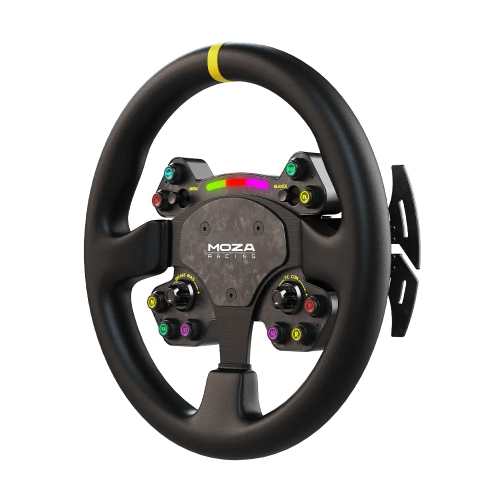 MOZA RACING Volante RS V2 RS025 Fibra de carbono Cuero Aluminio PC Inalámbrico y Cable Negro MOZA RACING Volante RS V2 RS025 Fibra de carbono Cuero Aluminio PC Inalámbrico y Cable Negro