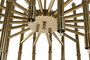DKD Home Decor India lamps 1c25 Lámpara Techo Dorado 74 x 158 x 74 cm