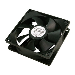 LogiLink Ventilador 80x80x25 mm, negro