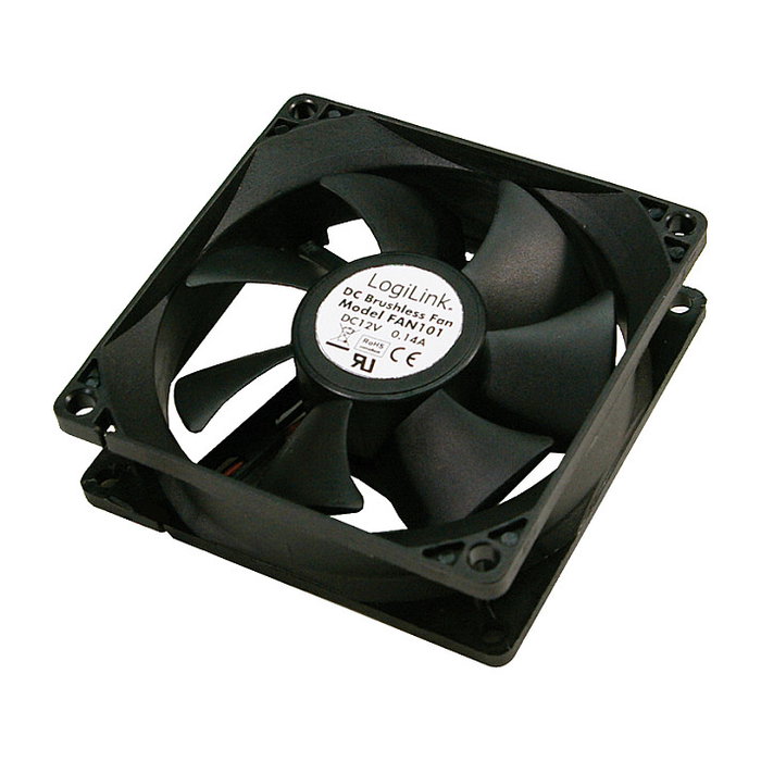 LogiLink Ventilador 80x80x25 mm, negro LogiLink Ventilador 80x80x25 mm, negro