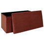Home Deco Factory Banco Puf Plegable Scott Terra Cocooning 76x38 cm