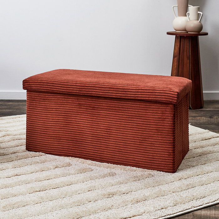 Home Deco Factory Banco Puf Plegable Scott Terra Cocooning 76x38 cm Home Deco Factory Banco Puf Plegable Scott Terra Cocooning 76x38 cm