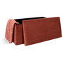 Home Deco Factory Banco Puf Plegable Scott Terra Cocooning 76x38 cm