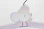 DKD Home Decor Percha Conejo para Niños Rosa y Azul MDF y Metal 4 Unidades 1.5 x 18 x 32 cm