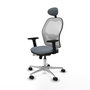 PIQUERAS Y CRESPO Silla de oficina Jorquera Gris y Blanco