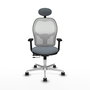 PIQUERAS Y CRESPO Silla de oficina Jorquera Gris y Blanco