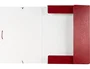 Liderpapel Carpeta proyectos folio lomo 30mm cartón gofrado roja 245 x 345 mm