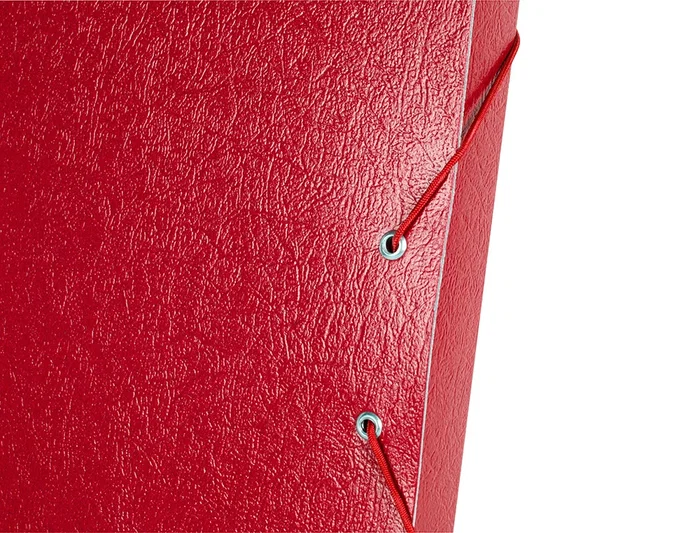 Liderpapel Carpeta proyectos folio lomo 30mm cartón gofrado roja 245 x 345 mm