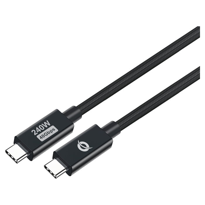Conceptronic Cable USB-C a USB-C ETTA04B12 1,2m 240W 40Gbps Conceptronic Cable USB-C a USB-C ETTA04B12 1,2m 240W 40Gbps