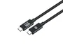 Conceptronic ETTA04B12 Cable USB 4 Gen 3x2 USB-C Macho a USB-C Macho 1.2m 240W 48V 40 Gbps Negro