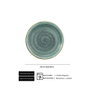 Summa Moon Turquoise Plato Llano Coupe Turquesa Set de 6