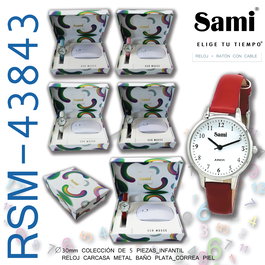 SAMI Conjunto Junior Clásico con Reloj, Ratón para PC y Cable