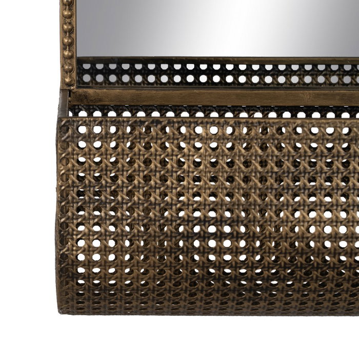 Espejo Oro Envejecido Metal-Cristal 47 X 17,50 X 53 cm Espejo Oro Envejecido Metal-Cristal 47 X 17,50 X 53 cm