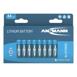 4+4 Ansmann Extreme Lithium AA Mignon LR6 Big Pack de 8 unidades