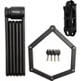 Master Lock Candado Plegable para Bicicleta 8335EURDPRO - Acero Endurecido, 4 Llaves, Soporte Incluido