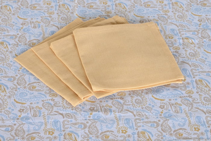 DKD Home Decor Mantel Shabby Bandana Pastel Multicolor 150 x 150 cm Poliéster Set 5uds (2 Unidades)